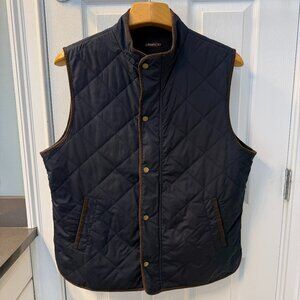 J. Mclaughlin Quilted Outdoor Passo Vest Navy Blue Size XL